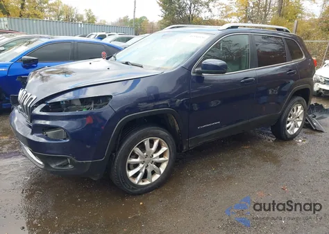 2015 Jeep Cherokee Limited z USA, uszkodzony, nr VIN 1C4PJMDS8FW584037